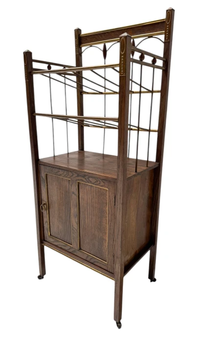 Arts & Crafts Art Nouveau Magazine Stand by Meubelmagazijn Rembrandt Amsterdam